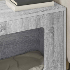 vidaXL Cat House Grey Sonoma 51 x 30 x 42.5 cm Engineered Wood 4