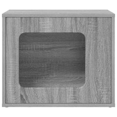 vidaXL Cat House Grey Sonoma 51 x 30 x 42.5 cm Engineered Wood 5