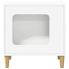 vidaXL Cat House White 51 x 30 x 52 cm Engineered Wood 5