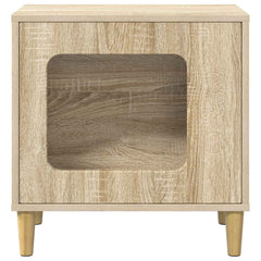 vidaXL Cat House Sonoma 51 x 30 x 52 cm Engineered Wood 5