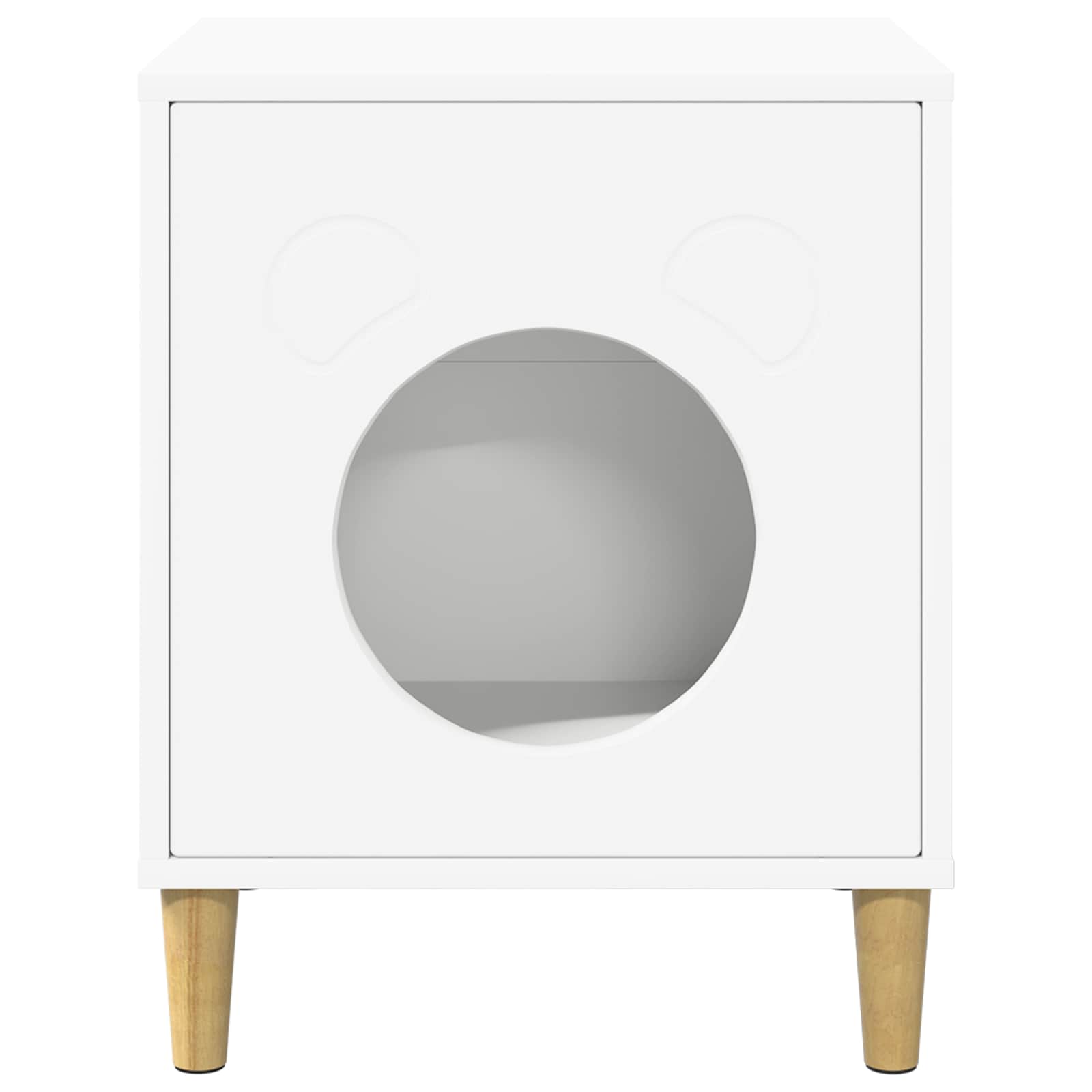 vidaXL Cat House White 42.5 x 40 x 53 cm Engineered Wood 5