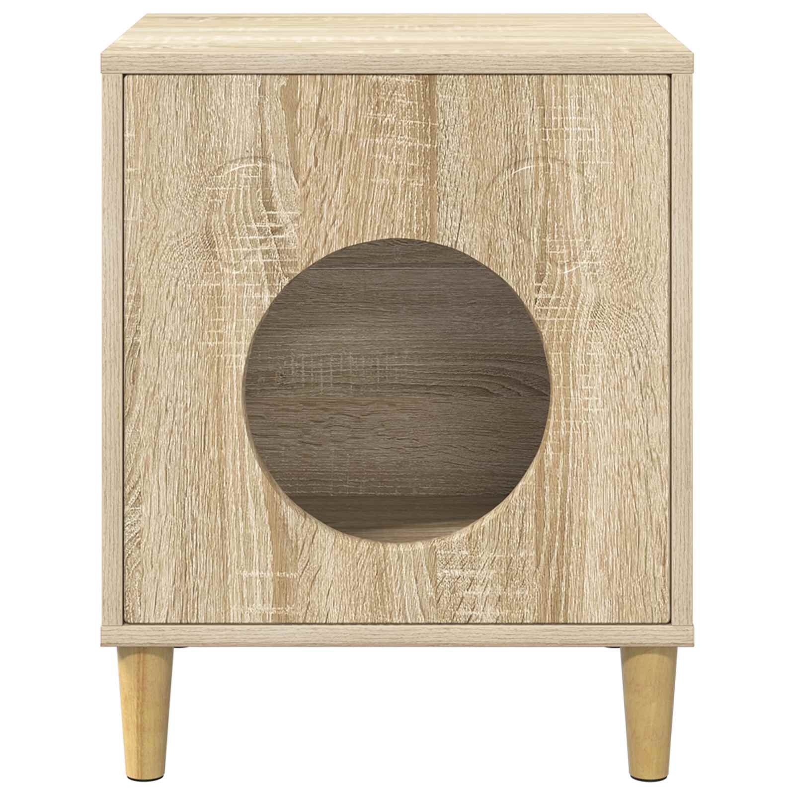vidaXL Cat House Sonoma 42.5 x 40 x 53 cm Engineered Wood 5