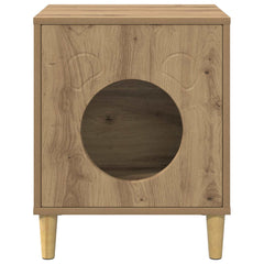 vidaXL Cat House Artisian Oak 42.5 x 40 x 53 cm Engineered Wood 5
