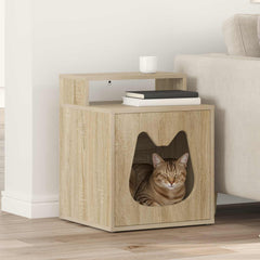 vidaXL Cat House Sonoma 42.5 x 40 x 53.5 cm Engineered Wood 1