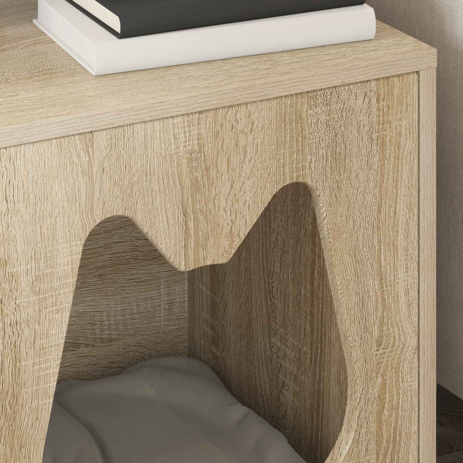 vidaXL Cat House Sonoma 42.5 x 40 x 53.5 cm Engineered Wood 4