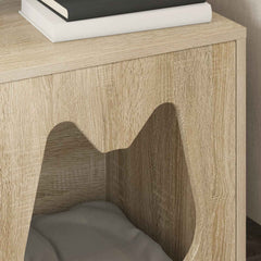 vidaXL Cat House Sonoma 42.5 x 40 x 53.5 cm Engineered Wood 4