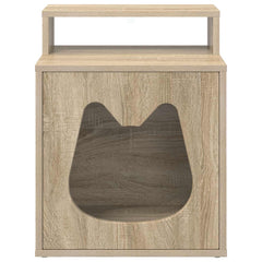 vidaXL Cat House Sonoma 42.5 x 40 x 53.5 cm Engineered Wood 5