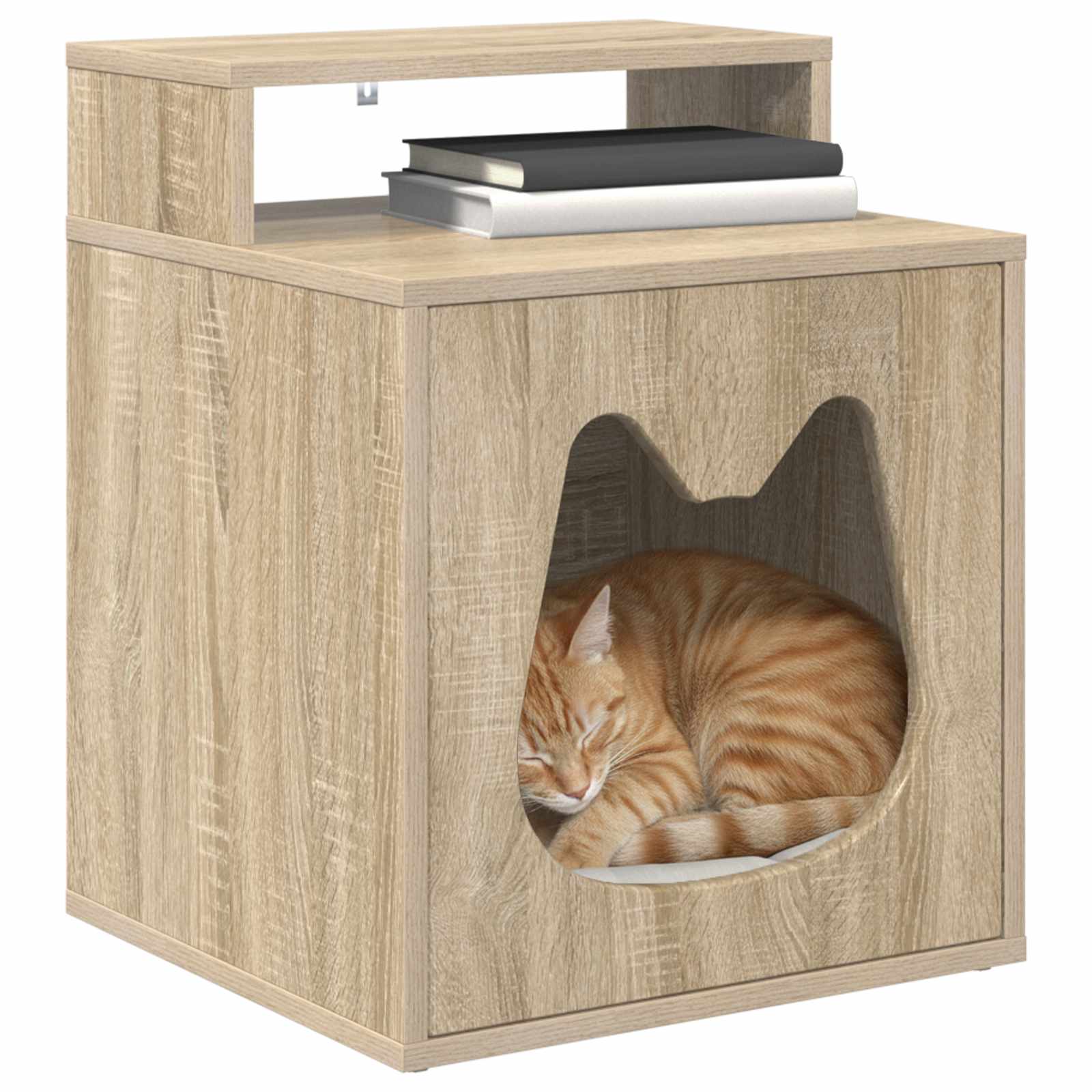 vidaXL Cat House Sonoma 42.5 x 40 x 53.5 cm Engineered Wood 3
