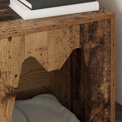 vidaXL Cat House Old Wood 42.5 x 40 x 53.5 cm Engineered Wood 4