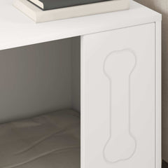 vidaXL Dog House White 44 x 42 x 49 cm Engineered Wood 4