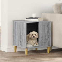 vidaXL Dog House Grey Sonoma 44 x 42 x 49 cm Engineered Wood 1