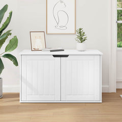 Cat House 85 x 55 x 50.5 cm Engineered Wood White