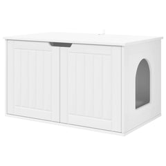 Cat House 85 x 55 x 50.5 cm Engineered Wood White