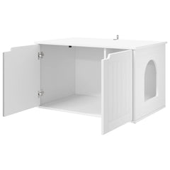 Cat House 85 x 55 x 50.5 cm Engineered Wood White