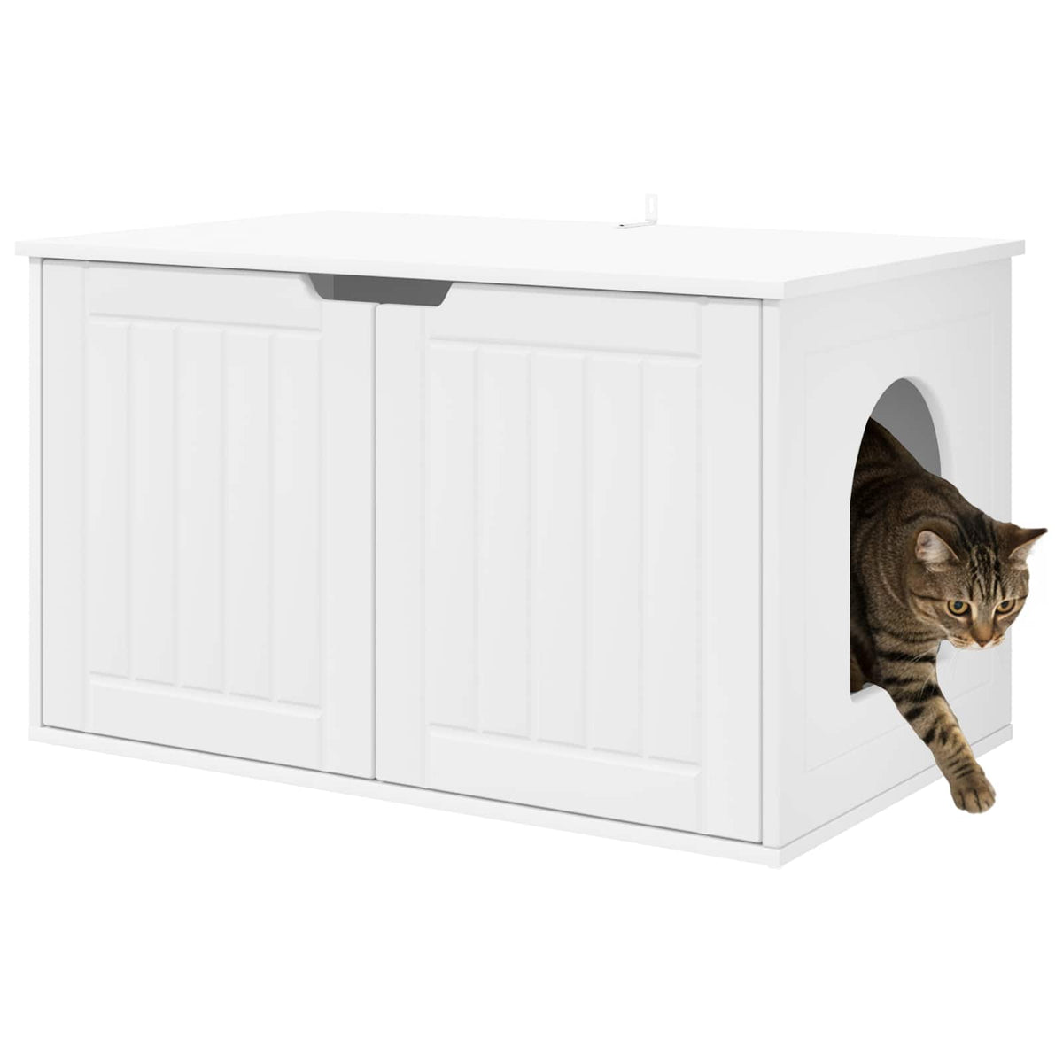 Cat House 85 x 55 x 50.5 cm Engineered Wood White