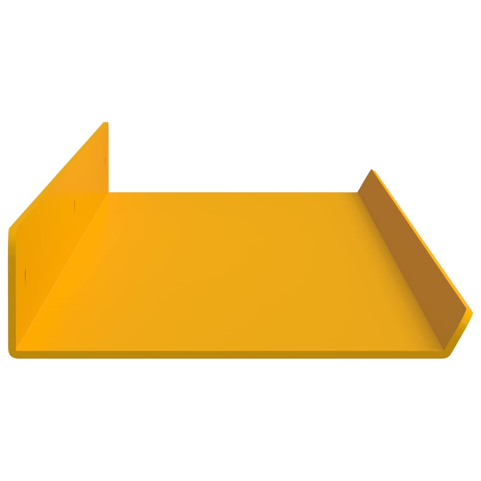 vidaXL Floating Shelf 4 pcs Mustard Yellow 80 x 9 x 2.5 cm Steel 6