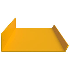 vidaXL Floating Shelf 4 pcs Mustard Yellow 80 x 9 x 2.5 cm Steel 6