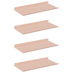 vidaXL Floating Shelf 4 pcs Pink 40 x 18 x 2.5 cm Steel 2
