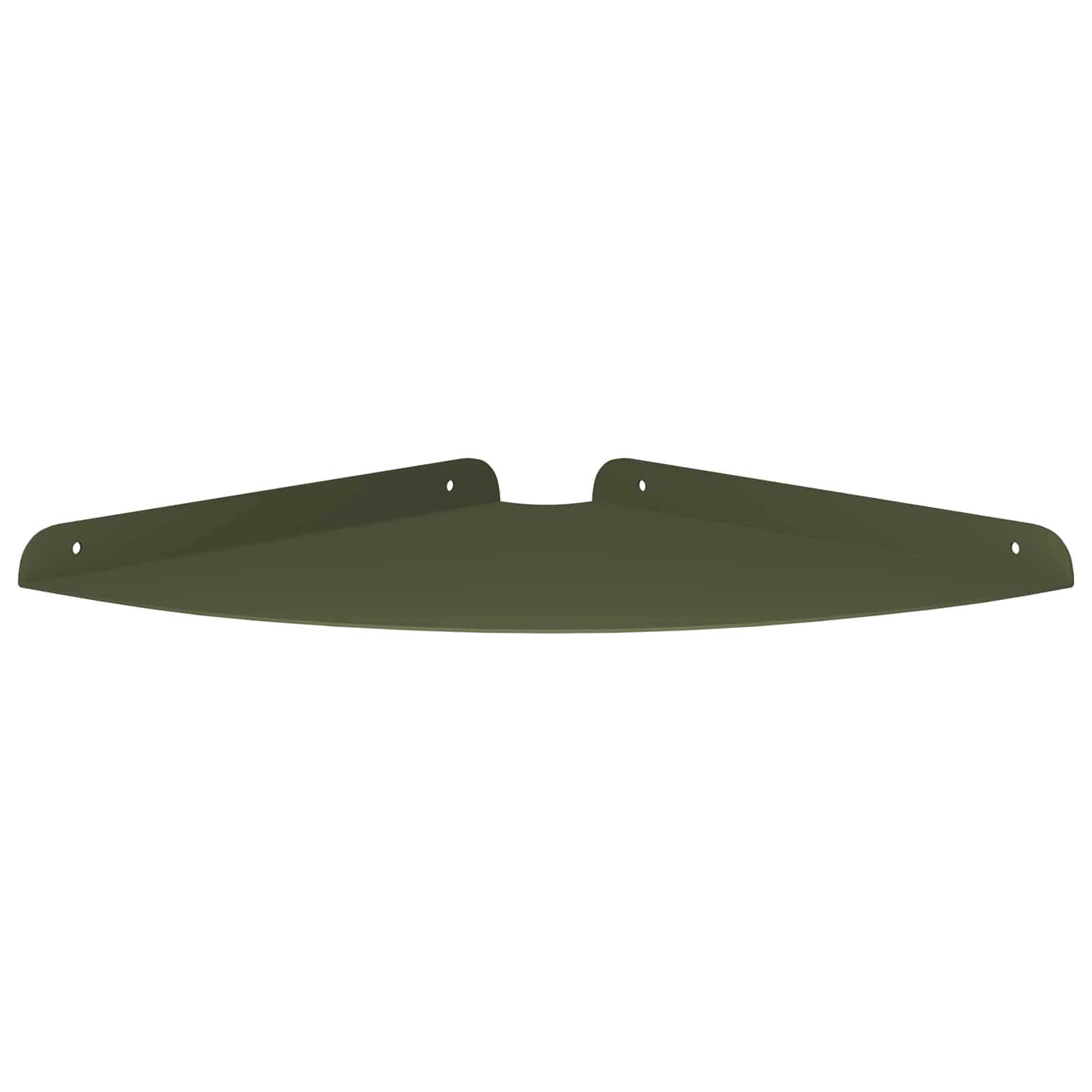 vidaXL Corner Floating Shelf 4 pcs Olive green 30 x 30 x 2 cm 5