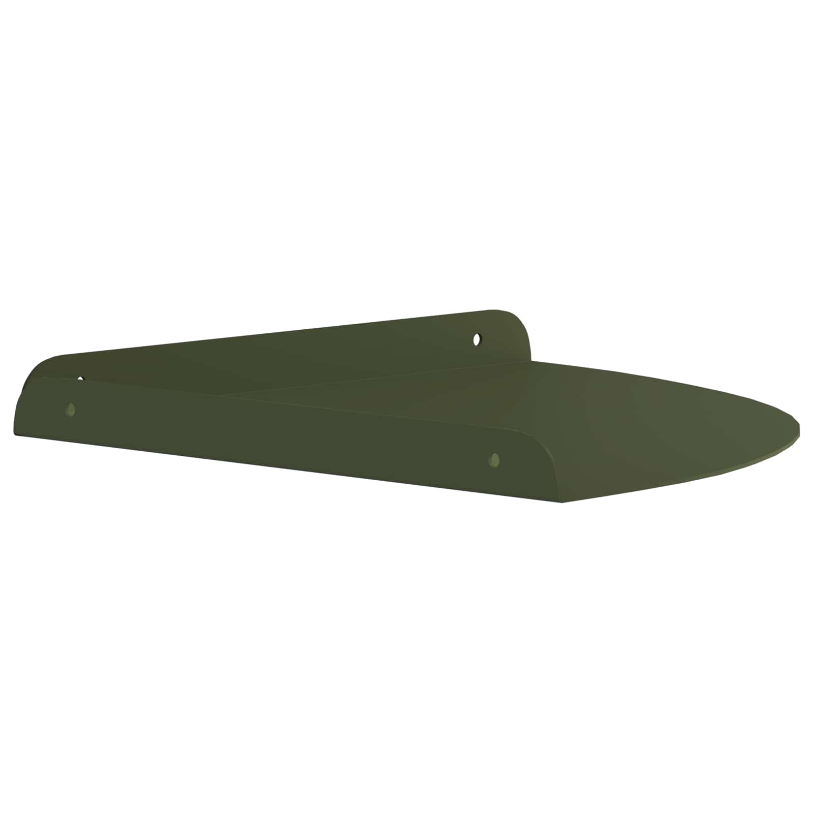 vidaXL Corner Floating Shelf 4 pcs Olive green 30 x 30 x 2 cm 6