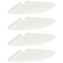 vidaXL Corner Floating Shelf 4 pcs White 30 x 30 x 2 cm 2