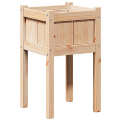 vidaXL Garden Planter Nature 40 x 40 x 70 cm Solid Pine Wood 2