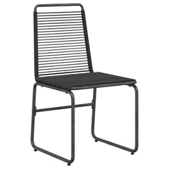 vidaXL Garden Chairs 2 pcs Black Rattan 3