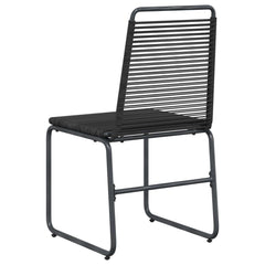 vidaXL Garden Chairs 2 pcs Black Rattan 6