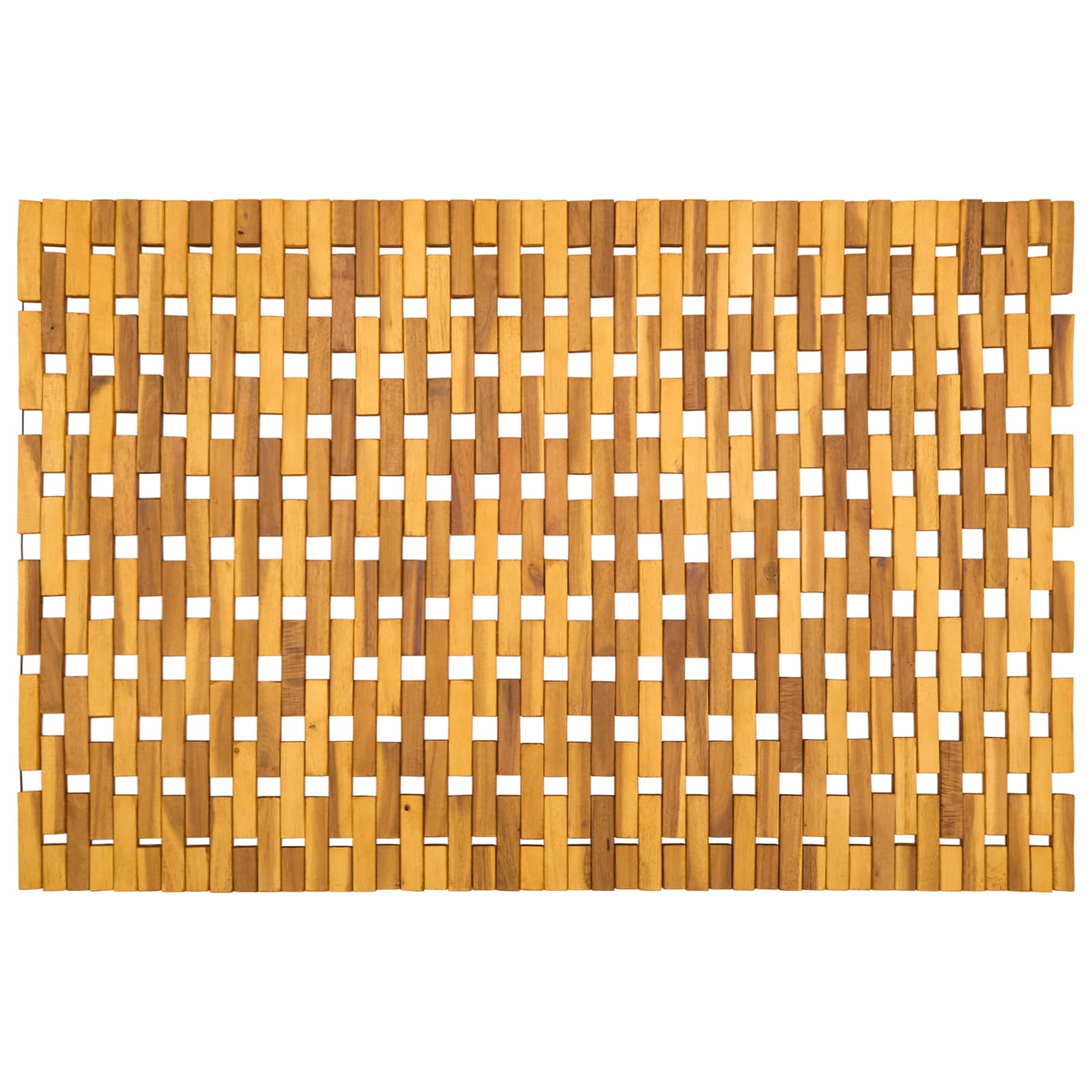 vidaXL Bath Mats Natural 65 x 100 cm Solid Acacia Wood 6
