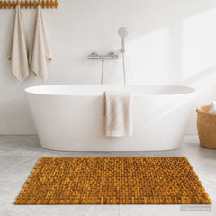 vidaXL Bath Mats Natural 55 x 80 cm Solid Acacia Wood