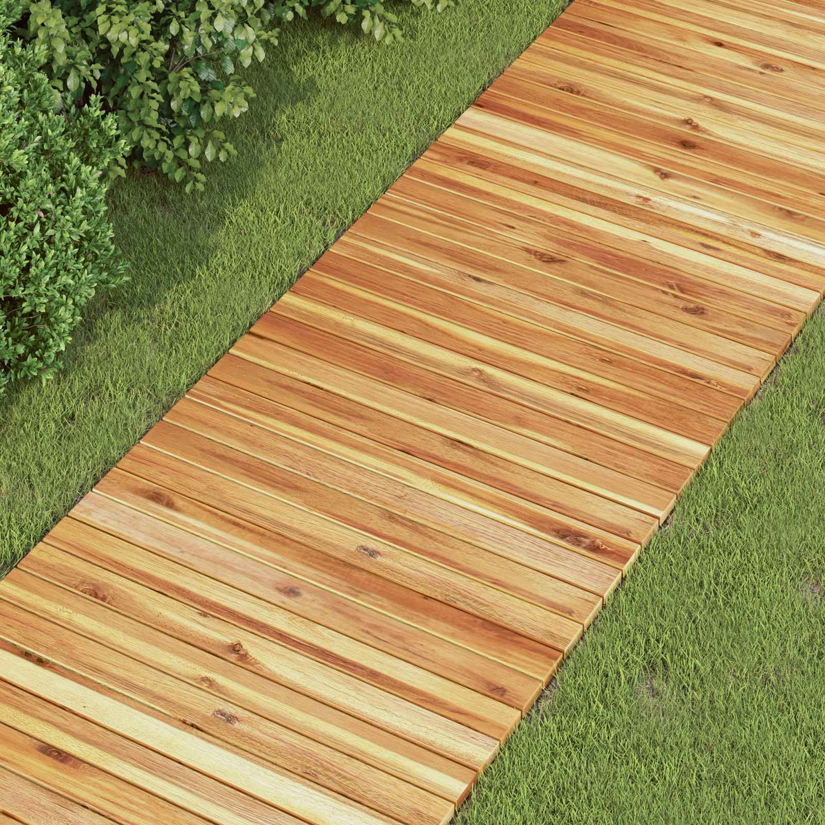 Garden Pathway Natural Solid Acacia Wood 200 x 50 cm 3