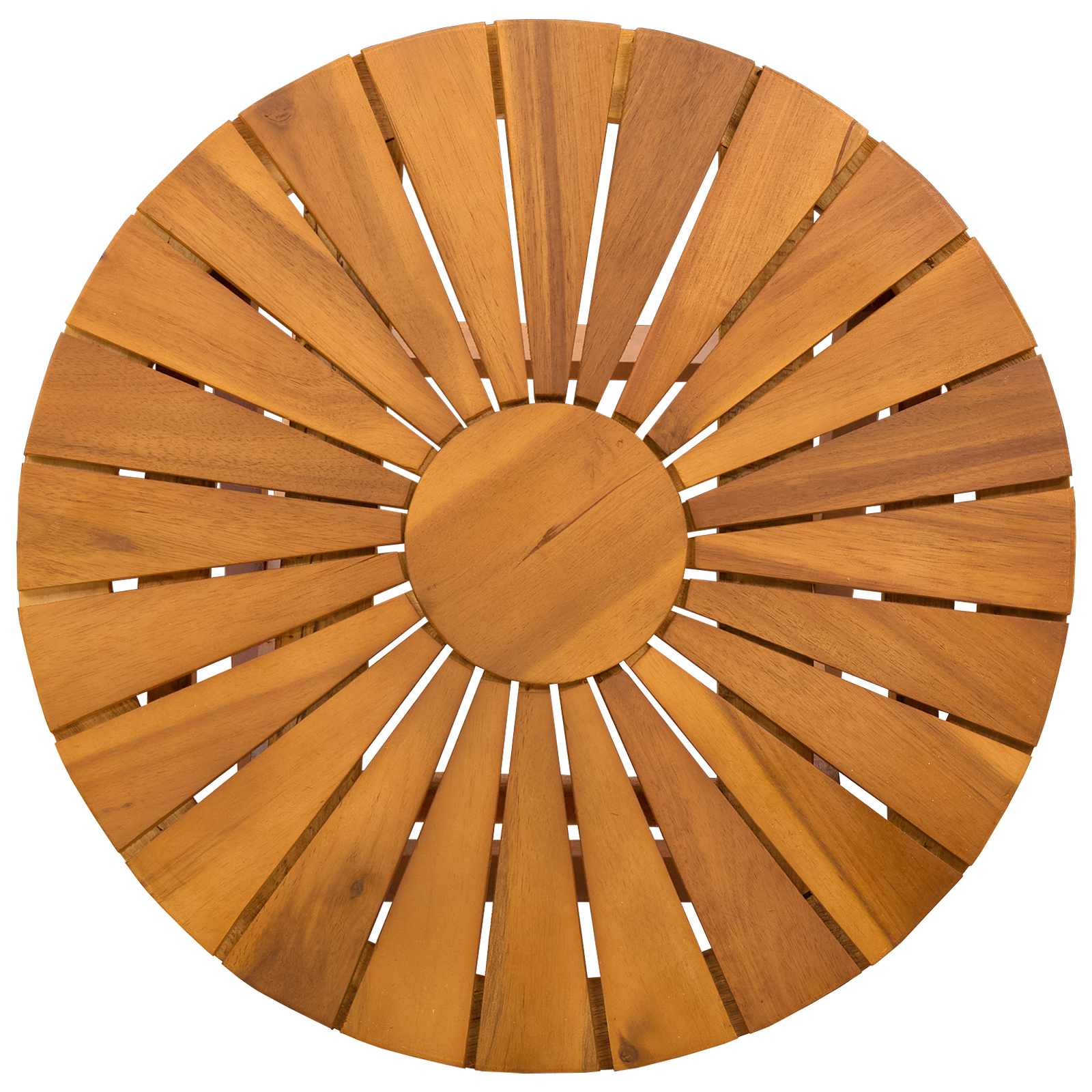vidaXL Bistro Table Natural Ø45 x 45 cm Solid Acacia Wood 6