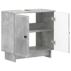 vidaXL Bathroom Sink Cabinet EDE Concrete Grey 59.5 x 31.5x 59 cm 2