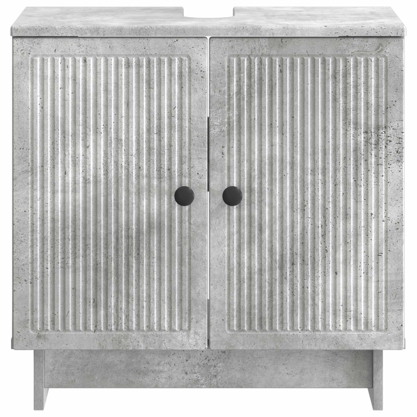 vidaXL Bathroom Sink Cabinet EDE Concrete Grey 59.5 x 31.5x 59 cm 3
