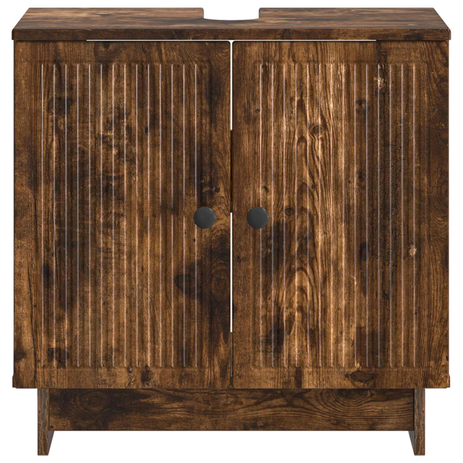 vidaXL Bathroom Sink Cabinet EDE Smoked Oak 59.5 x 31.5x 59 cm 3