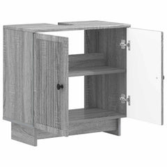 vidaXL Bathroom Sink Cabinet EDE Grey Sonoma 59.5 x 31.5x 59 cm 2