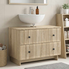Bathroom Sink Cabinet EDE 82 x 41x 59 cm Sonoma oak