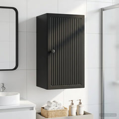 vidaXL Bathroom Wall Cabinet EDE Black 30 x 31 x 59 cm Engineered Wood 1