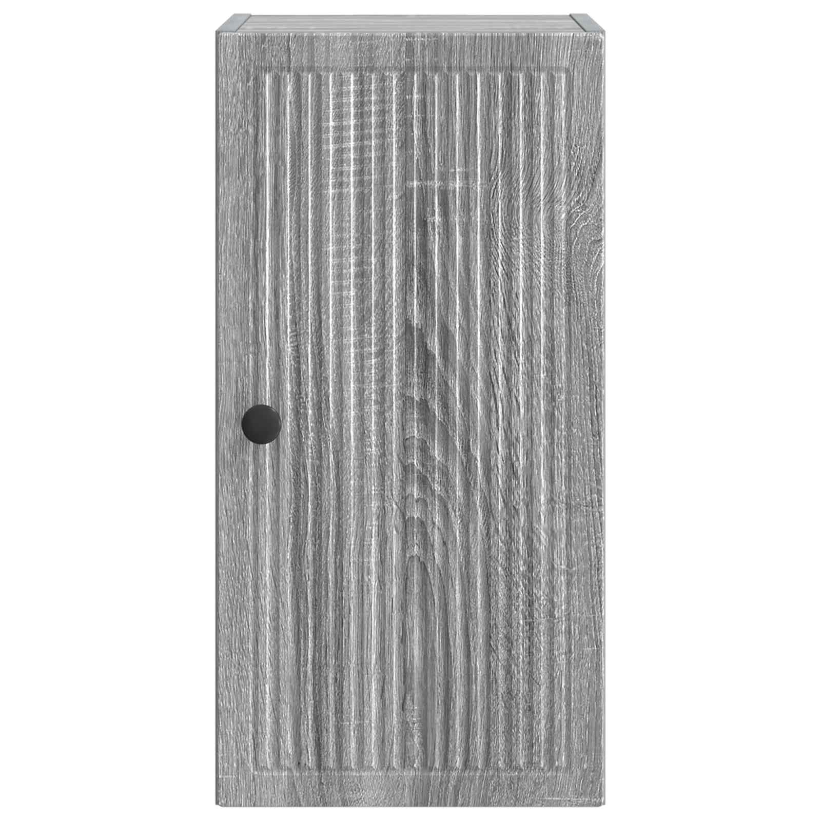 vidaXL Bathroom Wall Cabinet EDE Grey Sonoma 30 x 31 x 59 cm 4