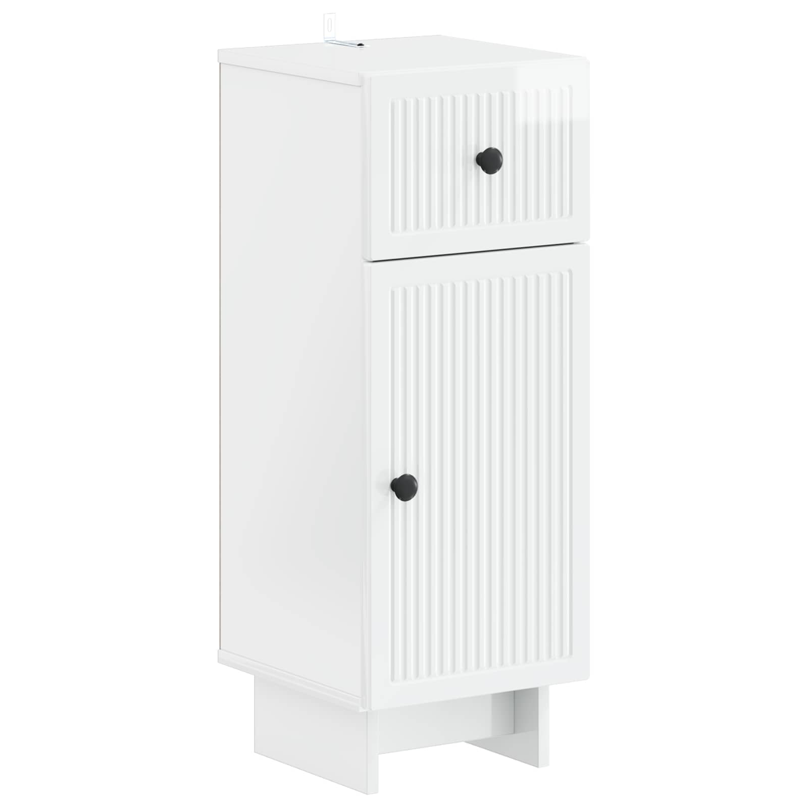 vidaXL Bathroom Storage Cainet EDE High Gloss White 30 x 31 x 80 cm 2