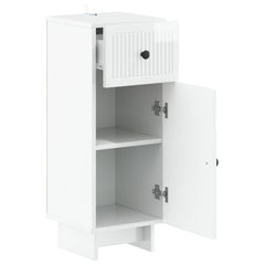 vidaXL Bathroom Storage Cainet EDE High Gloss White 30 x 31 x 80 cm 3