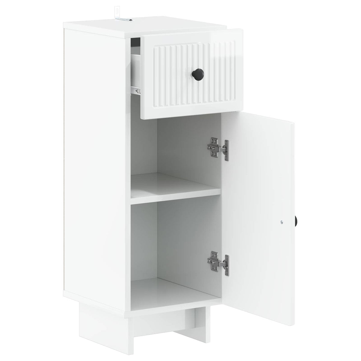 Bathroom Storage Cainet EDE 30 x 31 x 80 cm High gloss white