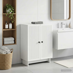 vidaXL Bathroom Storage Cainet EDE White 59.5 x 31 x 80 cm 1