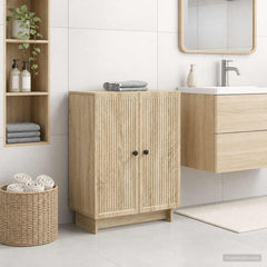 vidaXL Bathroom Storage Cainet EDE Sonoma Oak 59.5 x 31 x 80 cm 1
