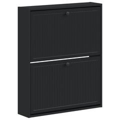 vidaXL Wall-Mounted Shoe Cabinet EDE 71 x 17 x 86 cm Engineered Wood 2