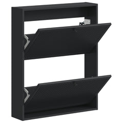 vidaXL Wall-Mounted Shoe Cabinet EDE 71 x 17 x 86 cm Engineered Wood 3