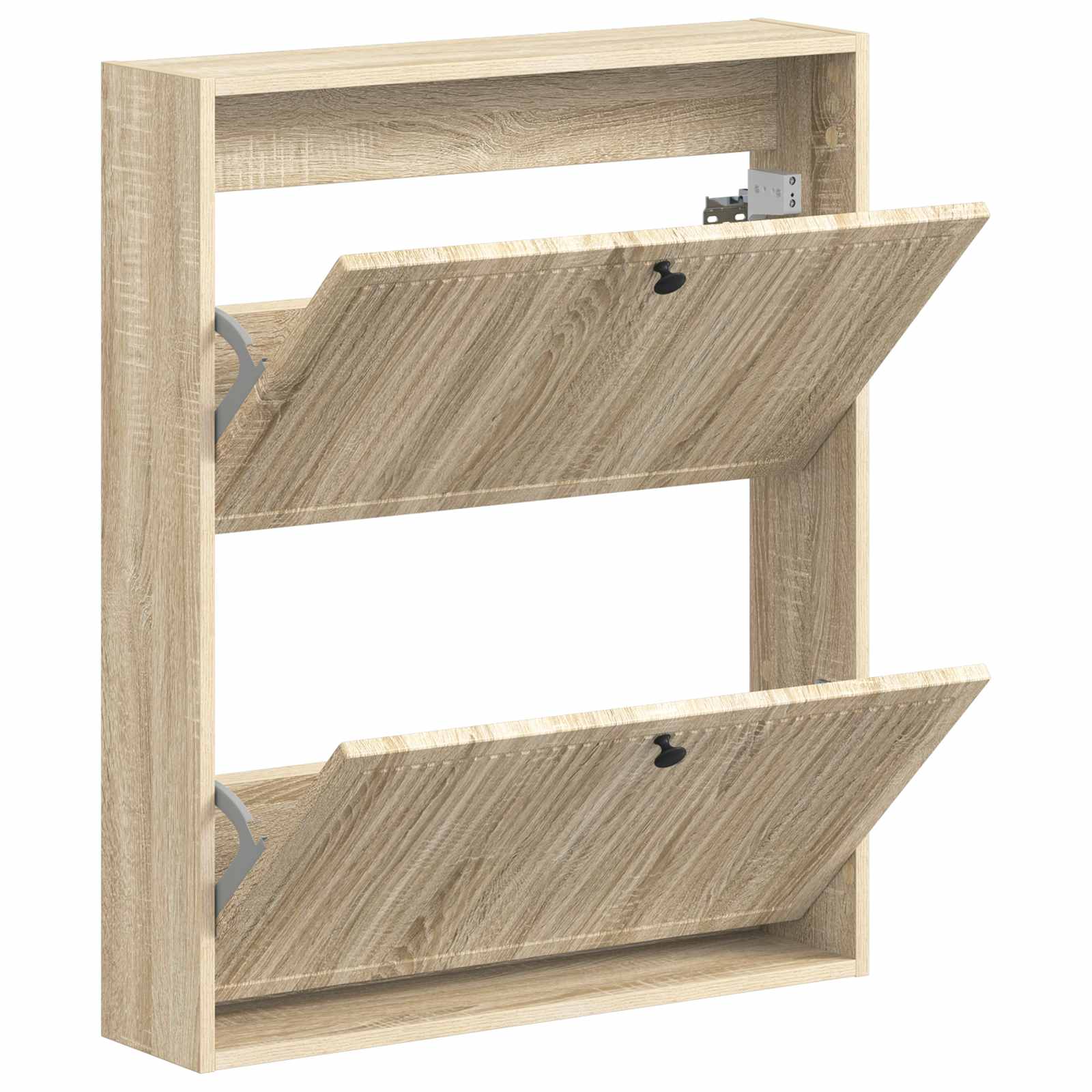 vidaXL Wall-Mounted Shoe Cabinet EDE 71 x 17 x 86 cm Engineered Wood 3