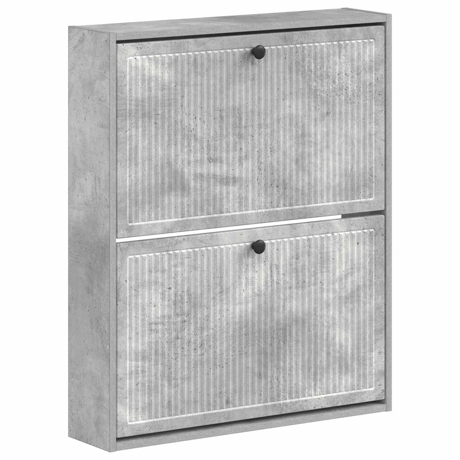vidaXL Wall-Mounted Shoe Cabinet EDE 71 x 17 x 86 cm Engineered Wood 2