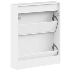 vidaXL Wall-Mounted Shoe Cabinet EDE 71 x 17 x 86 cm Engineered Wood 6