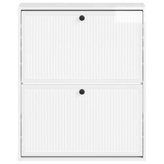 vidaXL Wall-Mounted Shoe Cabinet EDE 71 x 17 x 86 cm Engineered Wood 4